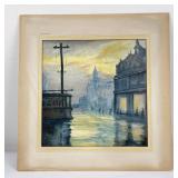 Street Scene Watercolor Painting Avery