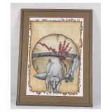 Montana Indian Watercolor Painting