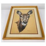 C.S. Poppenga Deer Painting Montana