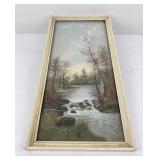 Campbell Oil on Board Painting Stream