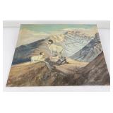 Ross Sutherland Montana Oil on Board Painting