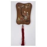Antique Chinese Plaque Stone Inlay