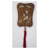 Antique Chinese Plaque Stone Inlay