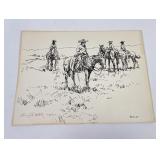 Sheryl Bodily Cowboy Signed Numbered Print Montana