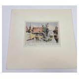 German Hand Tinted Engraving Paul Geissler