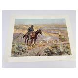 Charles M Russell Print Montana The Wagon Boss
