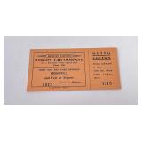 Missoula Montana Cab Company Ticket
