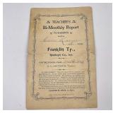 1902 1903 Randolph Indiana School Report Card
