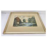 Rowell Dam Watercolor Painting