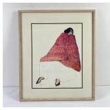 Native American Indian Signed Print
