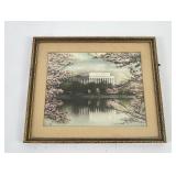 Buckingham Lincoln Memorial Hand Tinted Photo