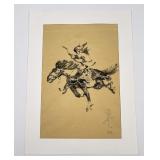 Montana Indian Watercolor Painting