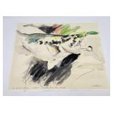 Montana Watercolor Fish Painting