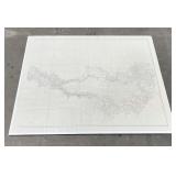 Antique Montana Blackfoot River Alluvial Map