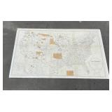 1887 Map of US Indian Reservations John Atkins
