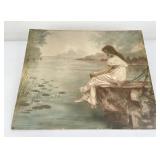 James Arthur 1902 Hand Tinted Photo Art Nouveau