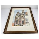 Montana Architectural Watercolor Painting