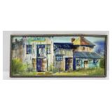 Montana Watercolor Town Painting