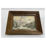 Montana Mountain Oil Painting