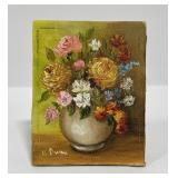 Still Life Oil on Board Painting