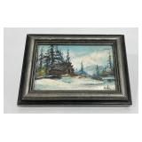 Montana Oil on Board Painting