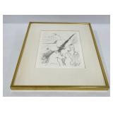 Salvador Dali The Lady and the Unicorn Print
