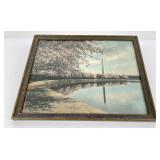 Antique Washington DC Monument Hand Tinted Photo