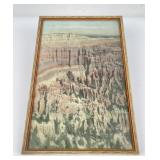 Antique Hand Tinted Grand Canyon Photo