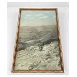 Antique Hand Tinted Grand Canyon Photo