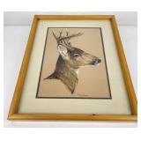 C.S. Poppenga Deer Painting Montana
