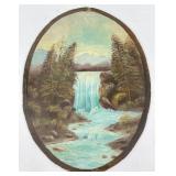 Antique Tourist Plein Air Painting