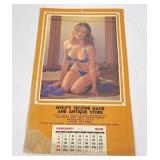 Missoula Montana Pin Up Lift Up Calendar 1979