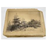 Frederick Leo Hunter Harbor Engraving