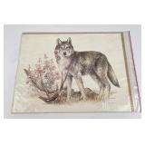 Doug Linstrand Signed Wolf Print