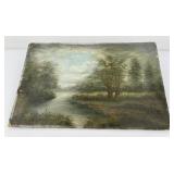 Hudson River School Painting Signed