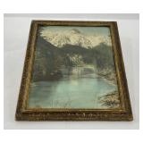 Hand Tinted Mountain Photo