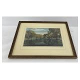 Minnesota Sylvan Lake Hand Tinted Photo