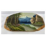 Antique Mt Rainier Tourist Plein Air Painting