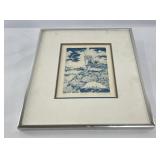 Robert Stevens Unicorn Woodblock Print