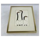 Northwest Coast Serigraph Print Geese