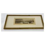 Antique Harbor Sepia Tone Photo