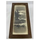 Antique Japanese Mt Fuji Painting