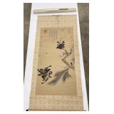 Chinese Woodblock Scroll Print