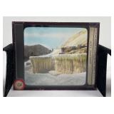 Yellowstone Park Pulpit Terrace Lantern Slide