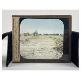 Montana Wheat Field Magic Lantern Slide