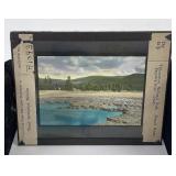 Yellowstone Park Biscuit Basin Magic Lantern Slide