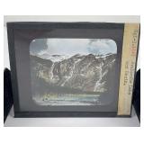 Avalanche Lake Glacier Park Magic Lantern Slide