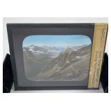 Wolf Mountain Glacier Park Magic Lantern Slide