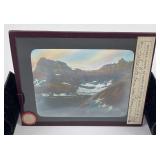 Iceberg Lake Glacier Park Magic Lantern Slide