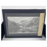 Gunsight Lake Glacier Park Magic Lantern Slide
